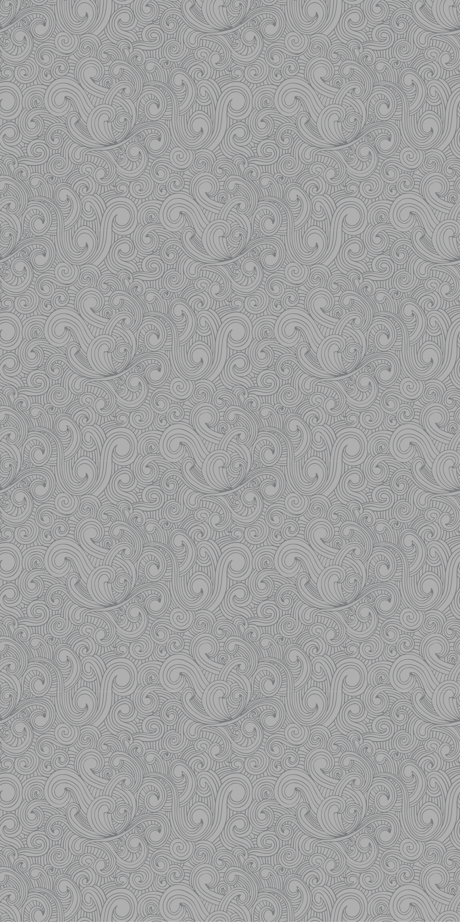 Kitchen vinyl rug in grey floral design - TenStickers