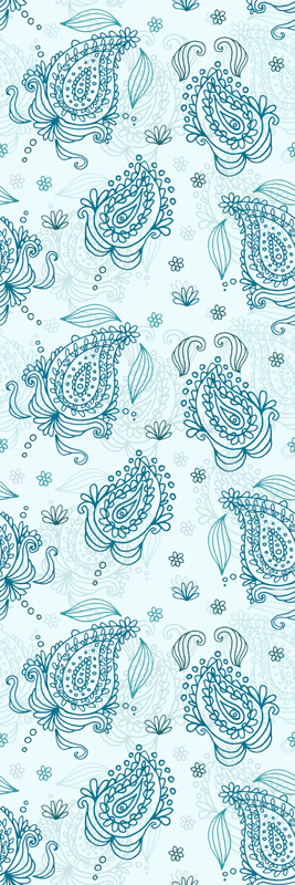 Kitchen vinyl rug floral paisley design - TenStickers