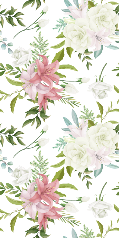 Kitchen vinyl rug minimalistic garden design - TenStickers