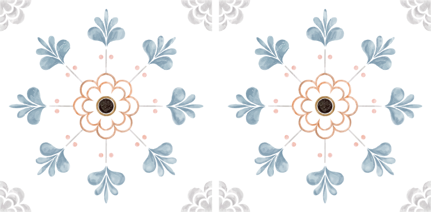 Kitchen vinyl rug in antique grey cement design - TenStickers