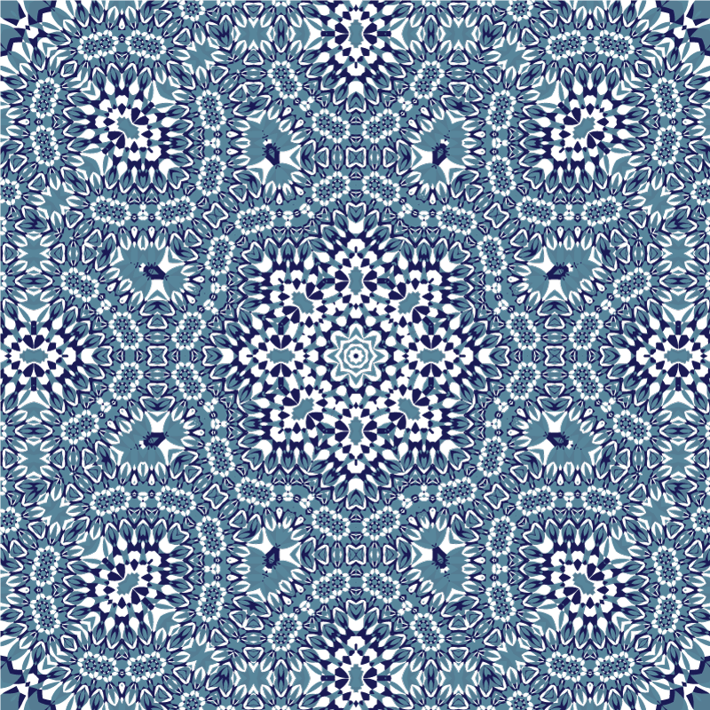 Mosaic mandala kitchen vinyl rug - TenStickers