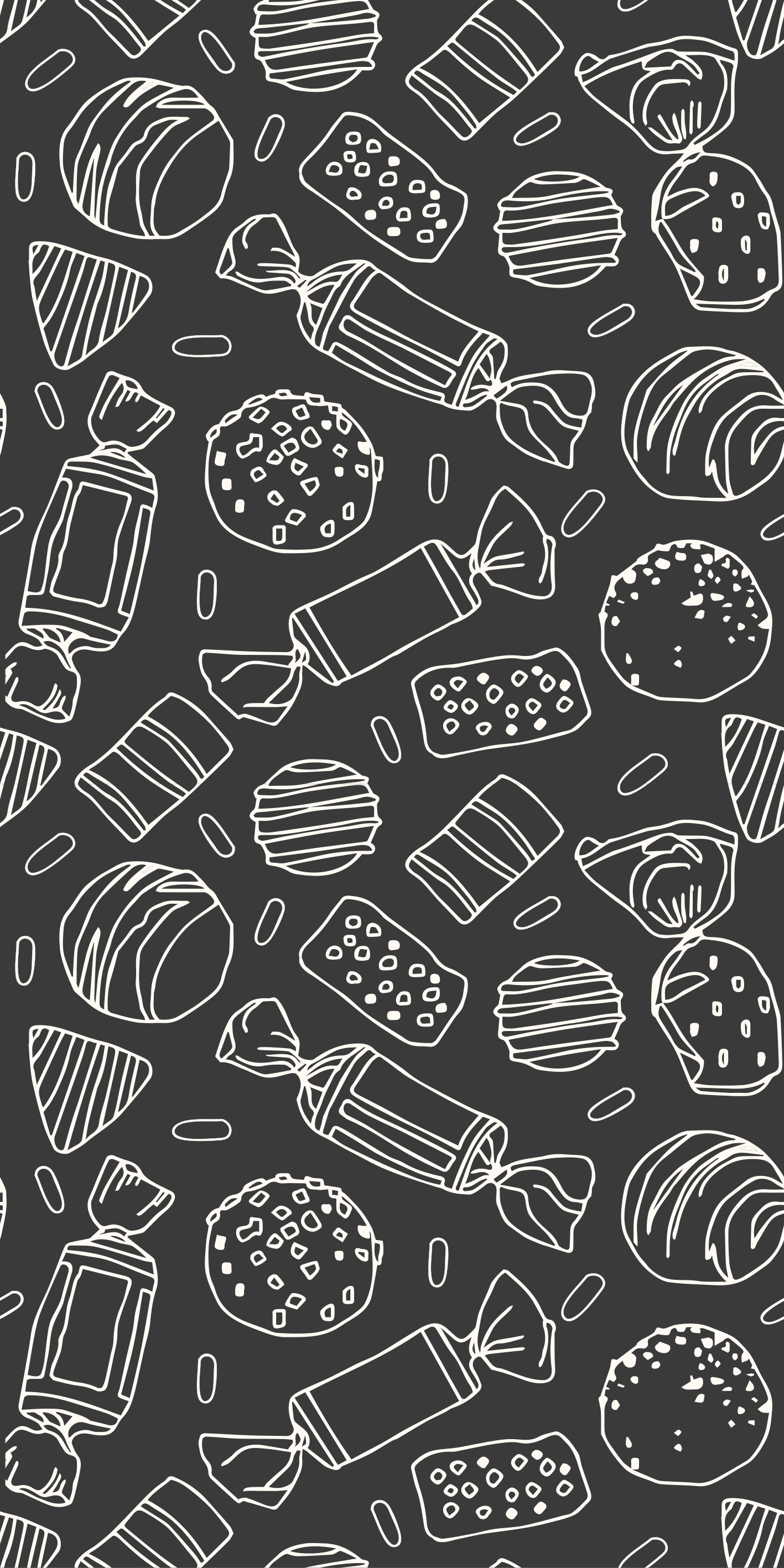 Kitchen vinyl rug candy pattern - TenStickers