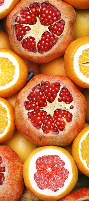 Sliced fruits kitchen vinyl rug - TenStickers