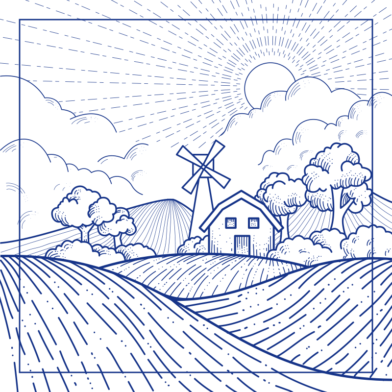 Holland mills kitchen vinyl rug - TenStickers