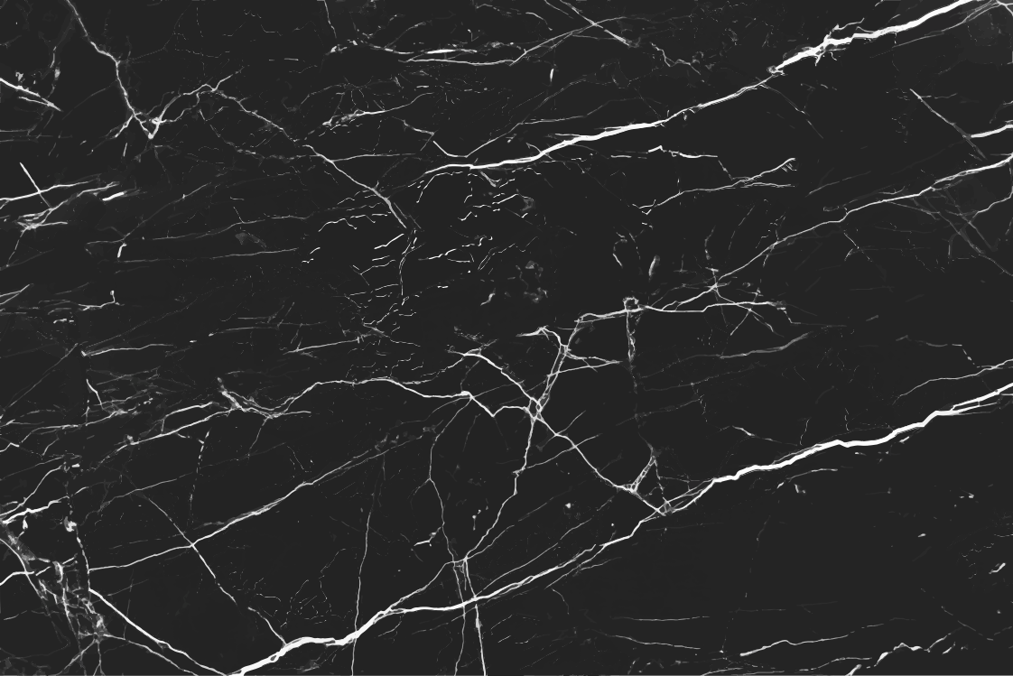 Kitchen vinyl rug black marble - TenStickers