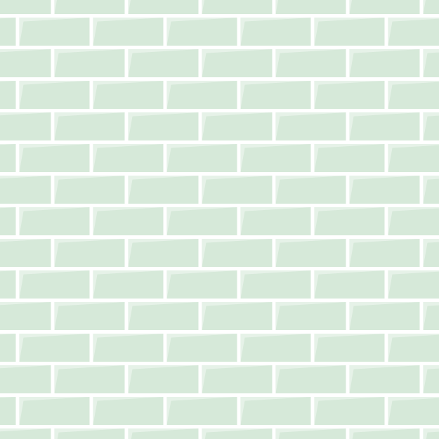 Kitchen vinyl rug green brick design for kitchen - TenStickers