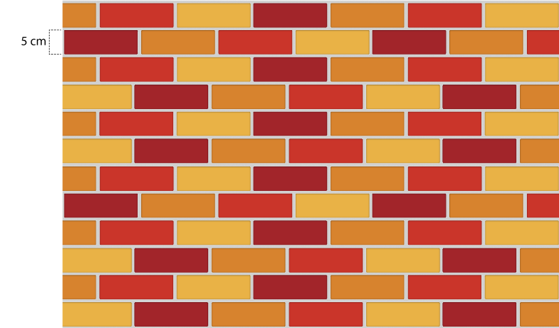 Kitchen vinyl rug warm-toned bricks - TenStickers