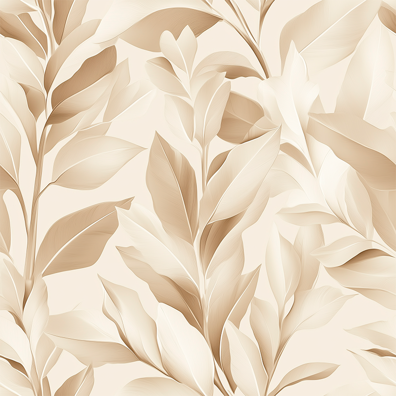 Kitchen vinyl rug with beige sheet design - TenStickers