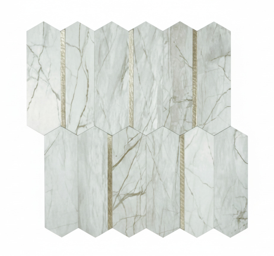 Kitchen vinyl rug trendy marble design - TenStickers