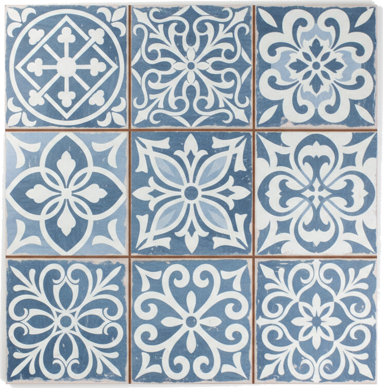 Kitchen vinyl rug with moroccan tile design - TenStickers