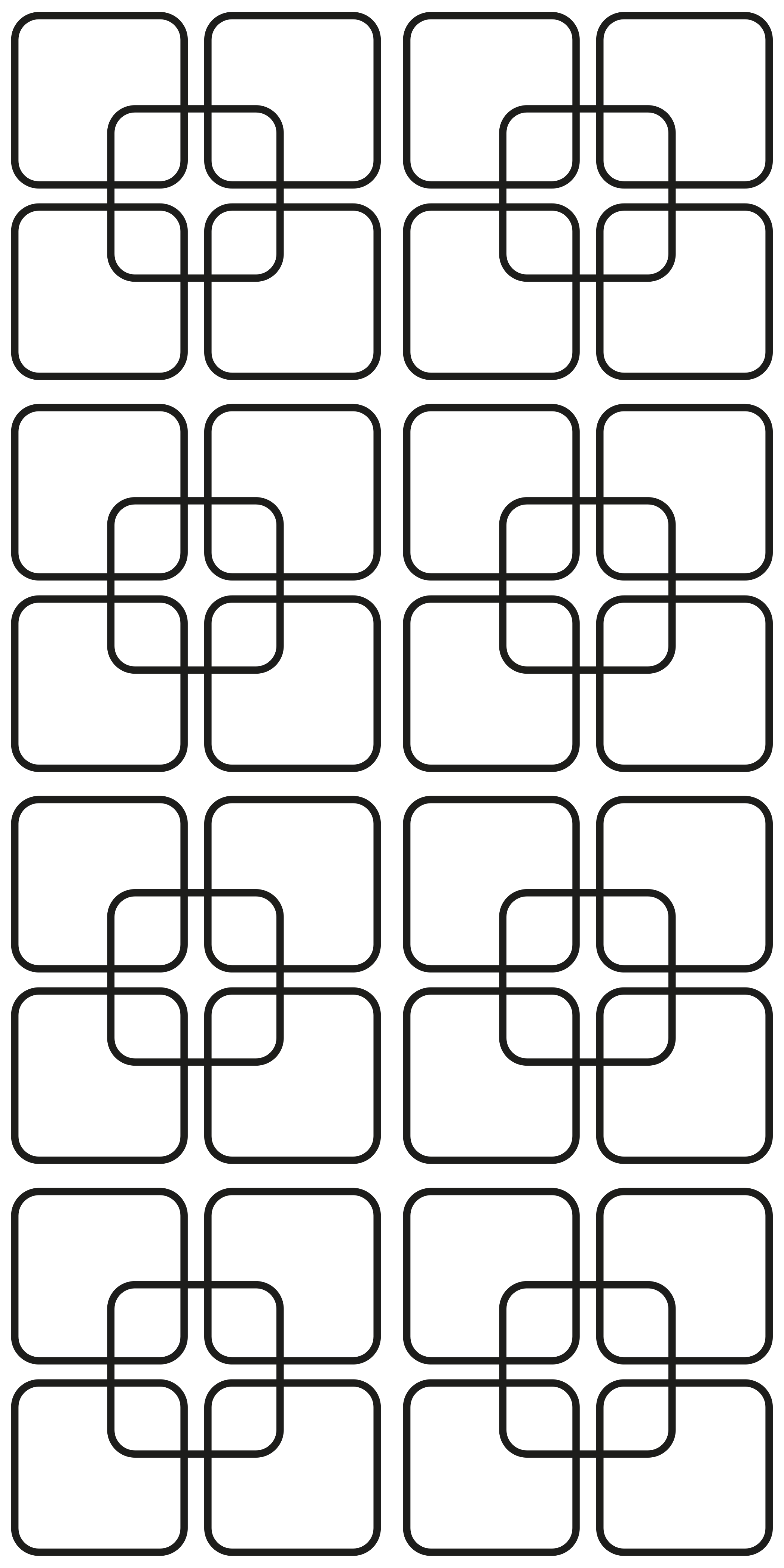 Kitchen vinyl rug with black squares urban design - TenStickers