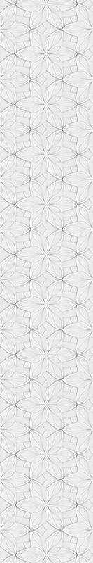 Minimalistic hexagon floral kitchen vinyl rug - TenStickers