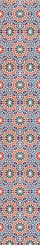 Cool colourful tiles kitchen vinyl rug - TenStickers