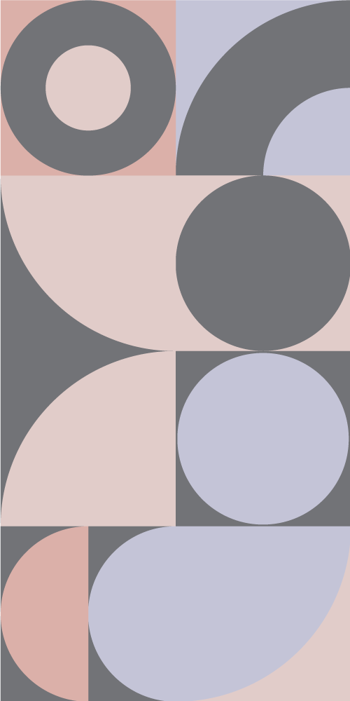 Kitchen vinyl rug with geometric circles pattern - TenStickers