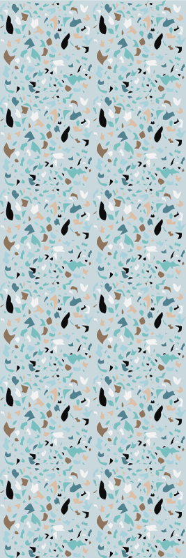 Bedroom vinyl rug with terrazzo style design - TenStickers