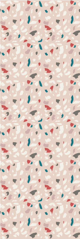 Bedroom vinyl rug with terrazzo effect pattern - TenStickers