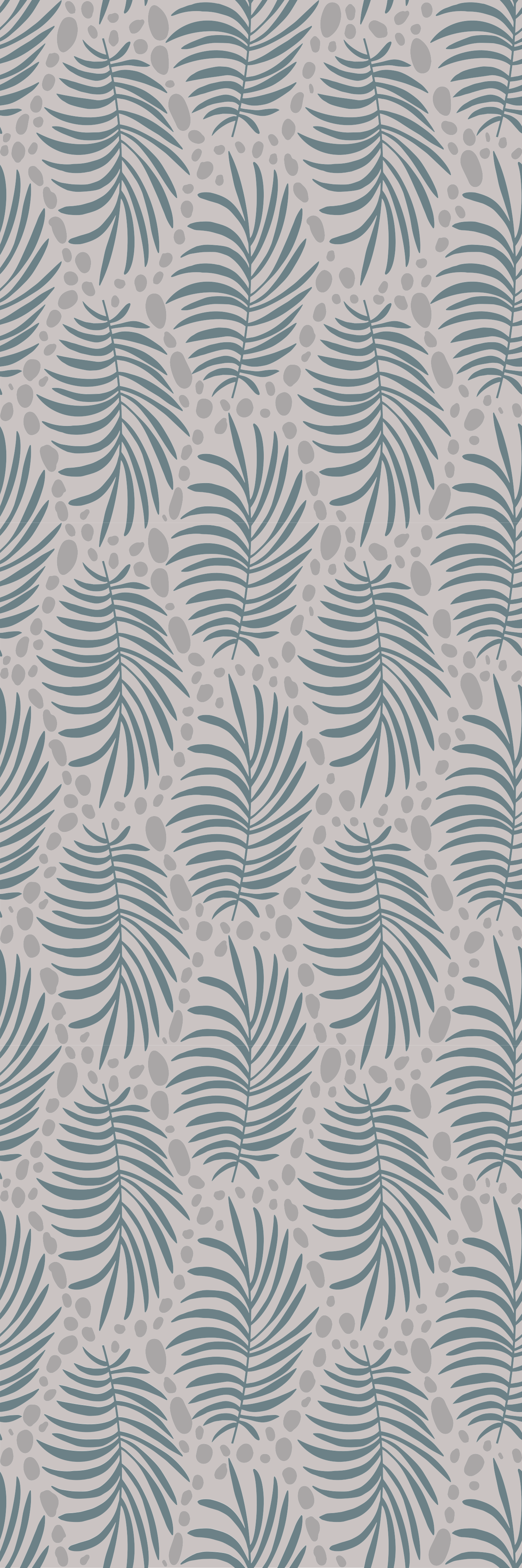 Tropical blue hamptons pattern bedroom vinyl rug - TenStickers