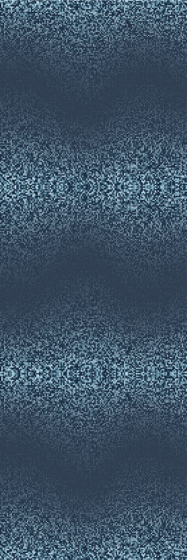 Bedroom vinyl rug with retro blue dotted squares - TenStickers