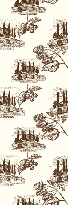 Bedroom vinyl rug in french provincial design - TenStickers