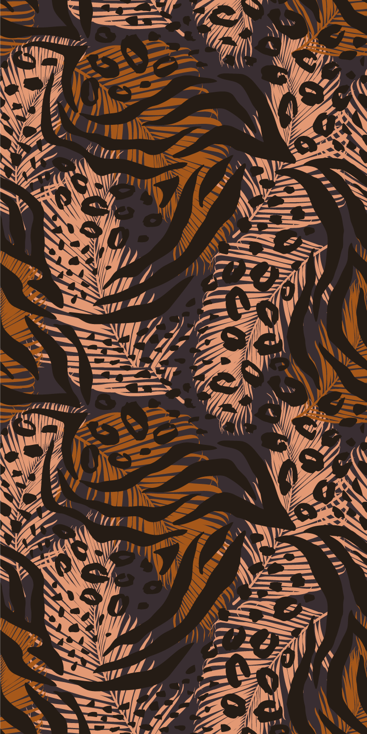 Bedroom vinyl rug with abstract colorful african design - TenStickers