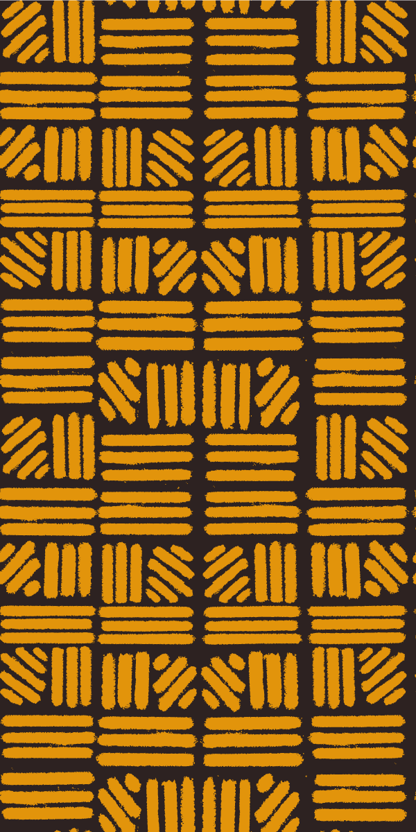 Bedroom vinyl rug with african style golden art - TenStickers