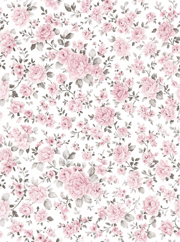 Bedroom vinyl rug with vintage large floral pattern - TenStickers