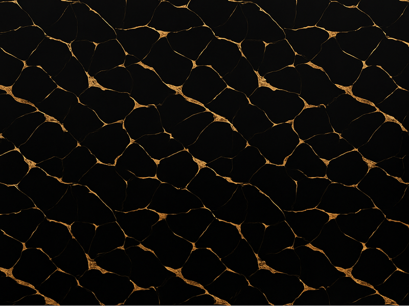 Black marble with gold veins bedroom vinyl rug - TenStickers