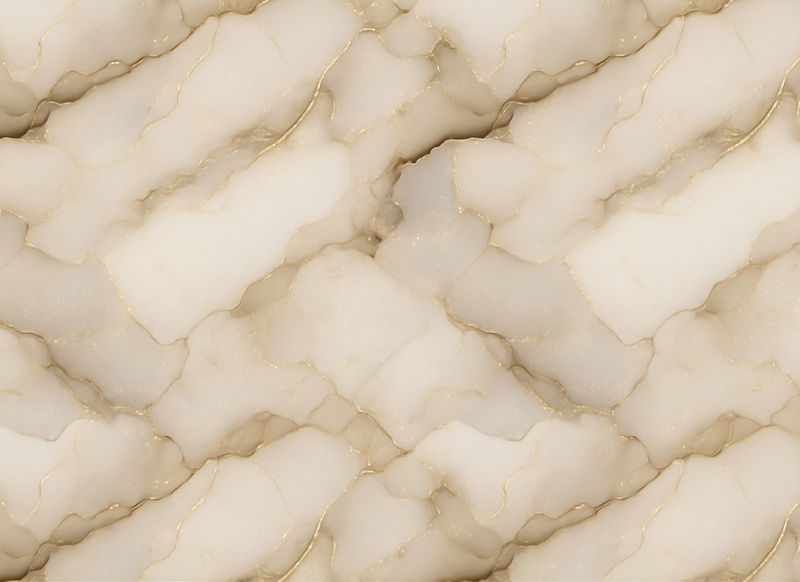 Bedroom vinyl rug in luxury white and gold marble - TenStickers