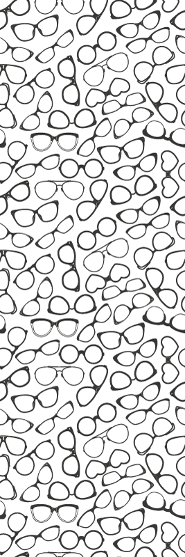 Office vinyl rug with stylish sunglasses pattern - TenStickers