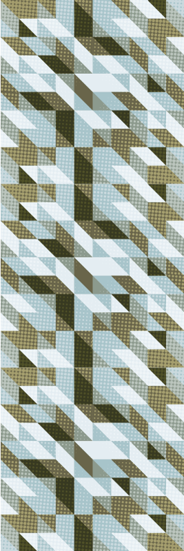 Office vinyl rug modern triangles - TenStickers