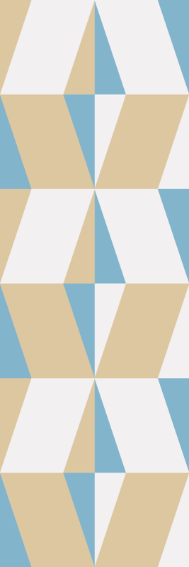 Office vinyl rug with geometric minimalist shapes - TenStickers