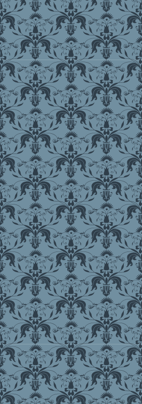 Office vinyl rug with floral patterns - TenStickers