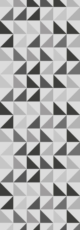 Office vinyl rug in geometric triangles design - TenStickers