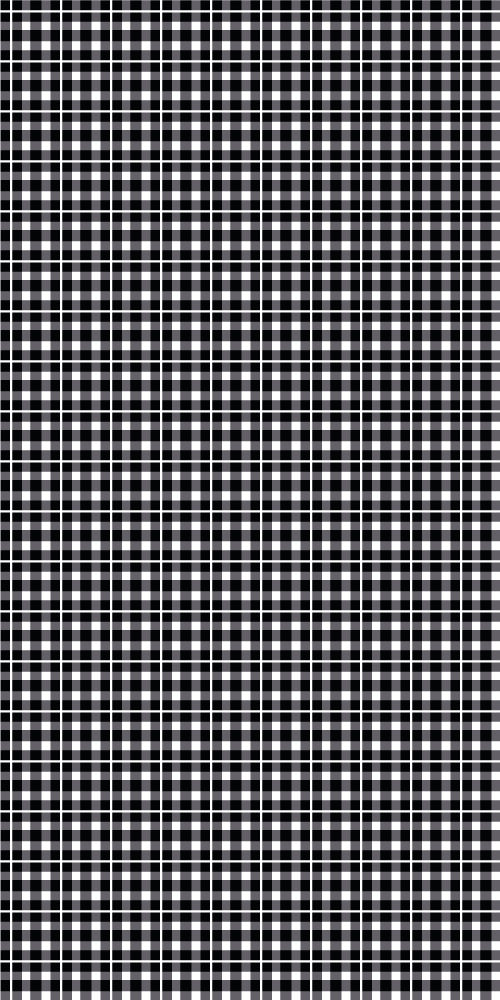 Office vinyl rug in black and white gingham pattern - TenStickers