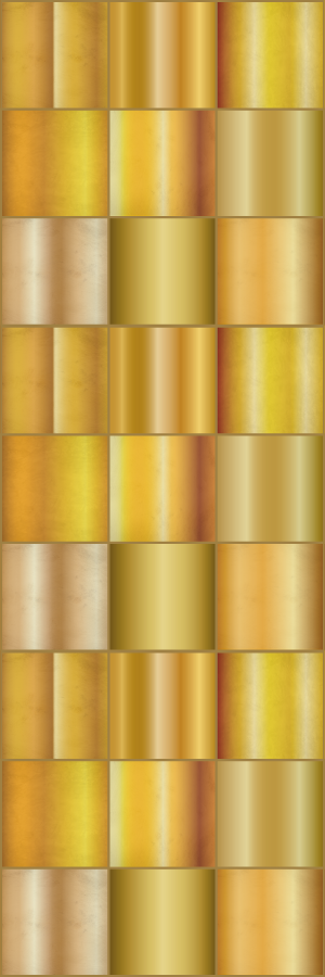 Office vinyl rug in golden yellow blocks - TenStickers