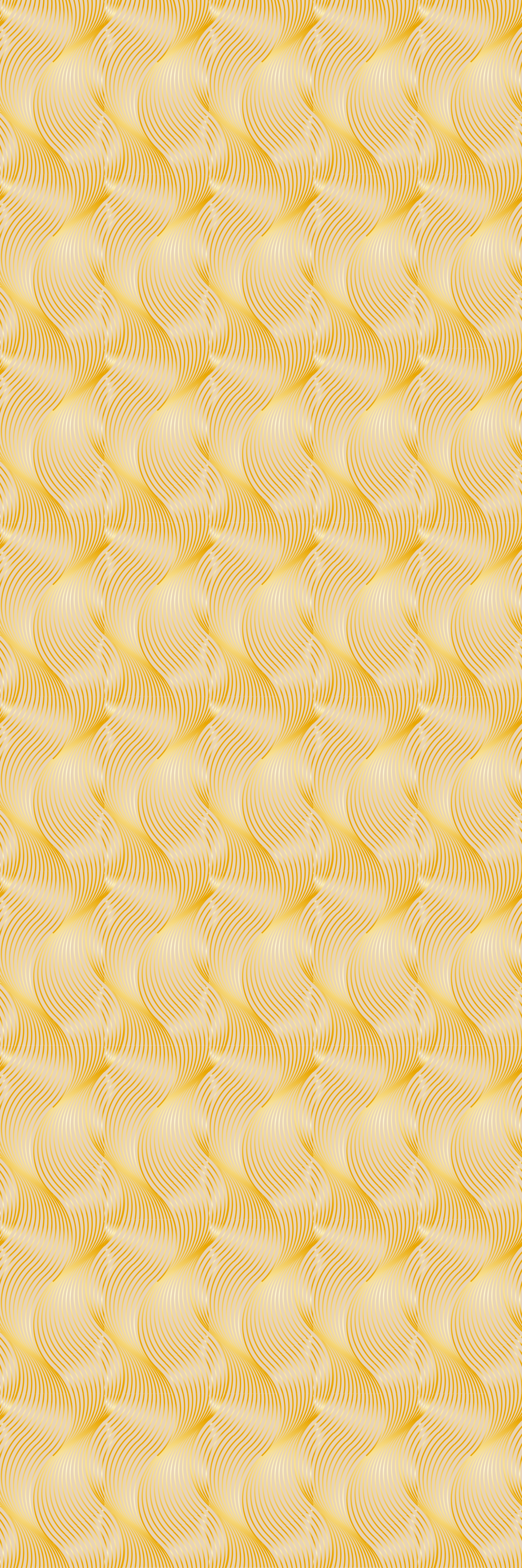Office vinyl rug gold foil wave illusion - TenStickers
