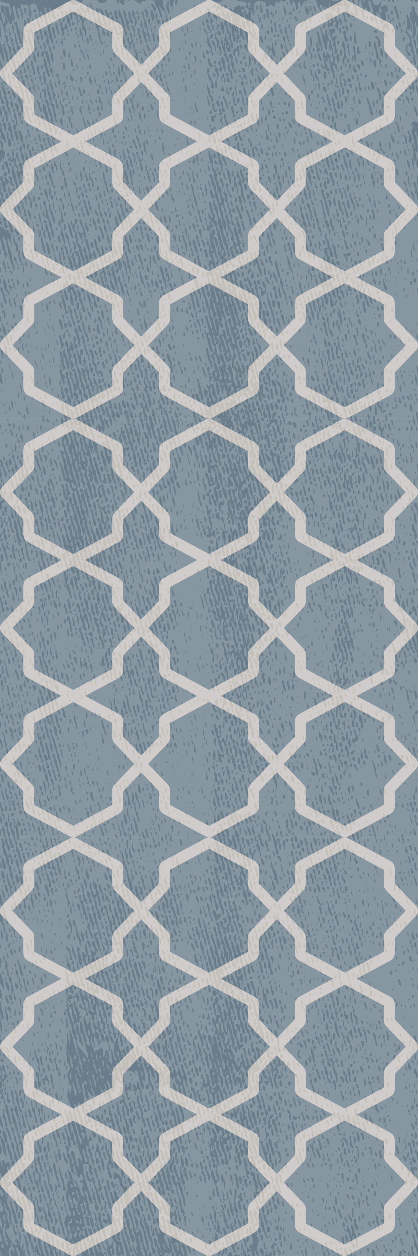 Gray hamptons pattern bedroom vinyl rug - TenStickers