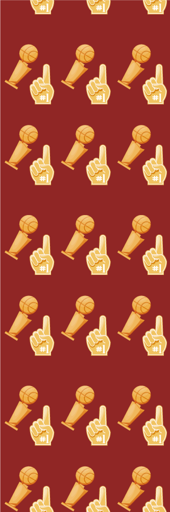 Bedroom vinyl rug with basketball game pattern - TenStickers