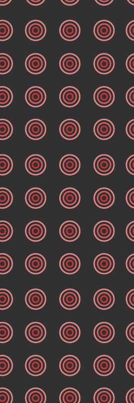 Bedroom vinyl rug in red seamless round design - TenStickers