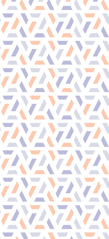 Bedroom vinyl rug with nordic geometric patterns - TenStickers