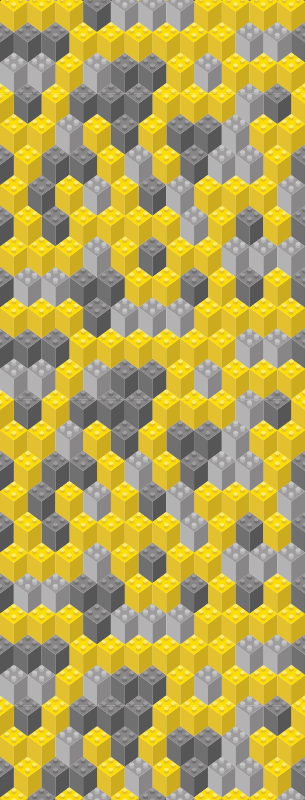 Bedroom vinyl rug in pantone color blocks - TenStickers