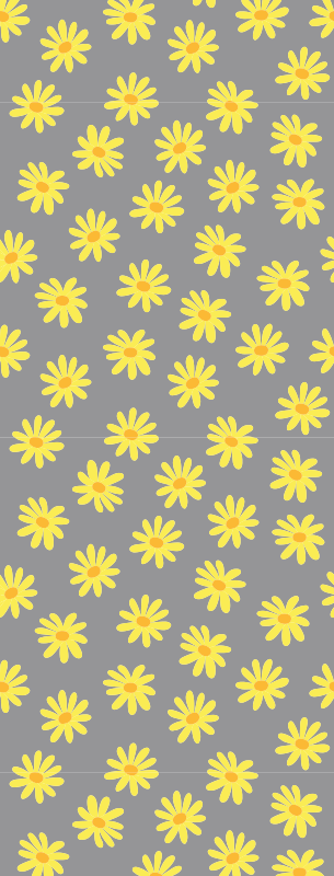 Bedroom vinyl rug in pantone calendula color - TenStickers