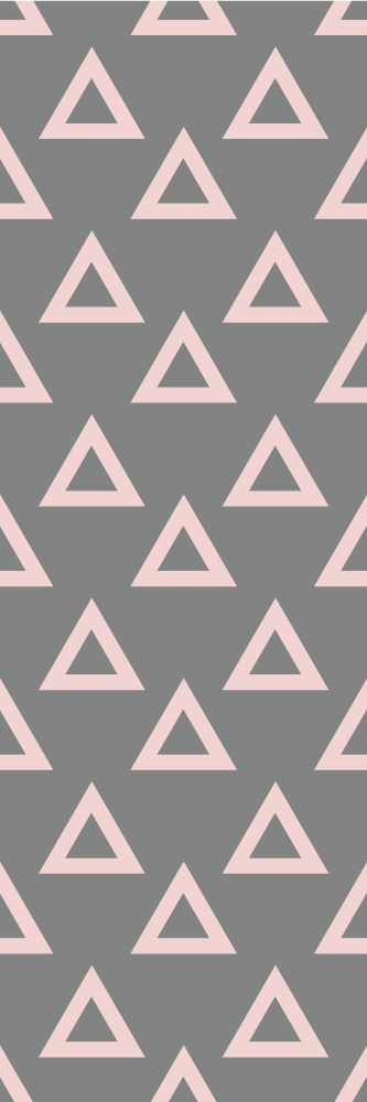 Pink and grey triangles bedroom vinyl rug - TenStickers