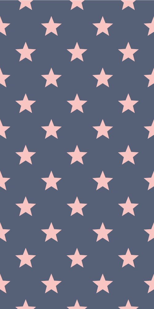 Pink and grey stars bedroom vinyl rug - TenStickers