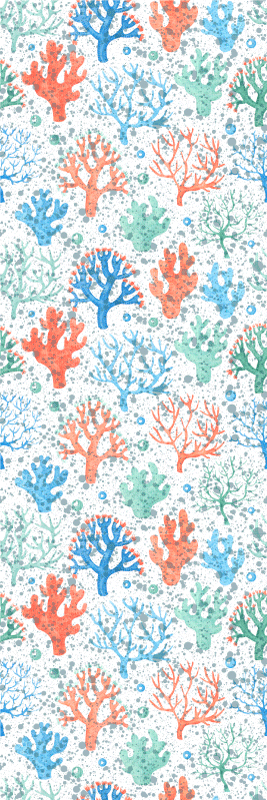 Seaweed splash bedroom vinyl rug - TenStickers