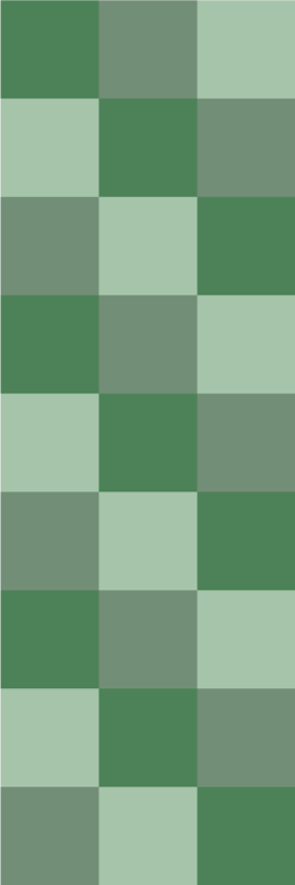 Green tile tones bedroom vinyl rug - TenStickers
