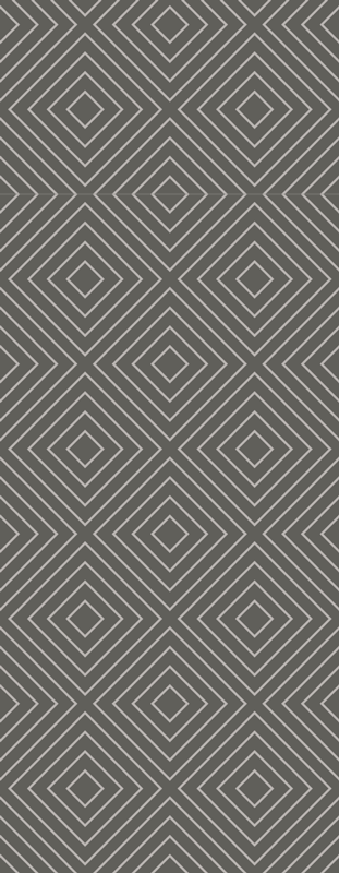 Nordic vinyl rug white and gray squares pattern - TenStickers