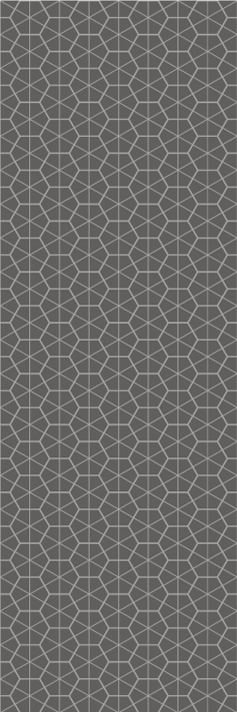 Nordic vinyl rug minimalistic hexagonal design - TenStickers