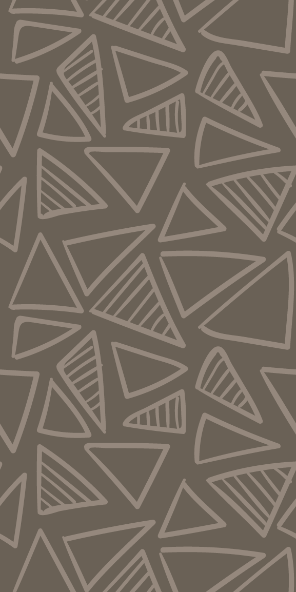 Nordic vinyl rug in scandinavian brown triangle stripes - TenStickers