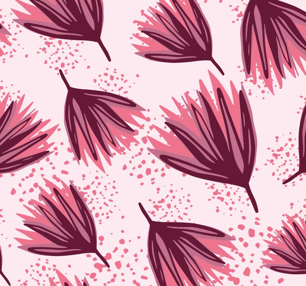 Nature vinyl rug with abstract lotus design - TenStickers